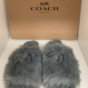 Coach Zoe Slippers Grey